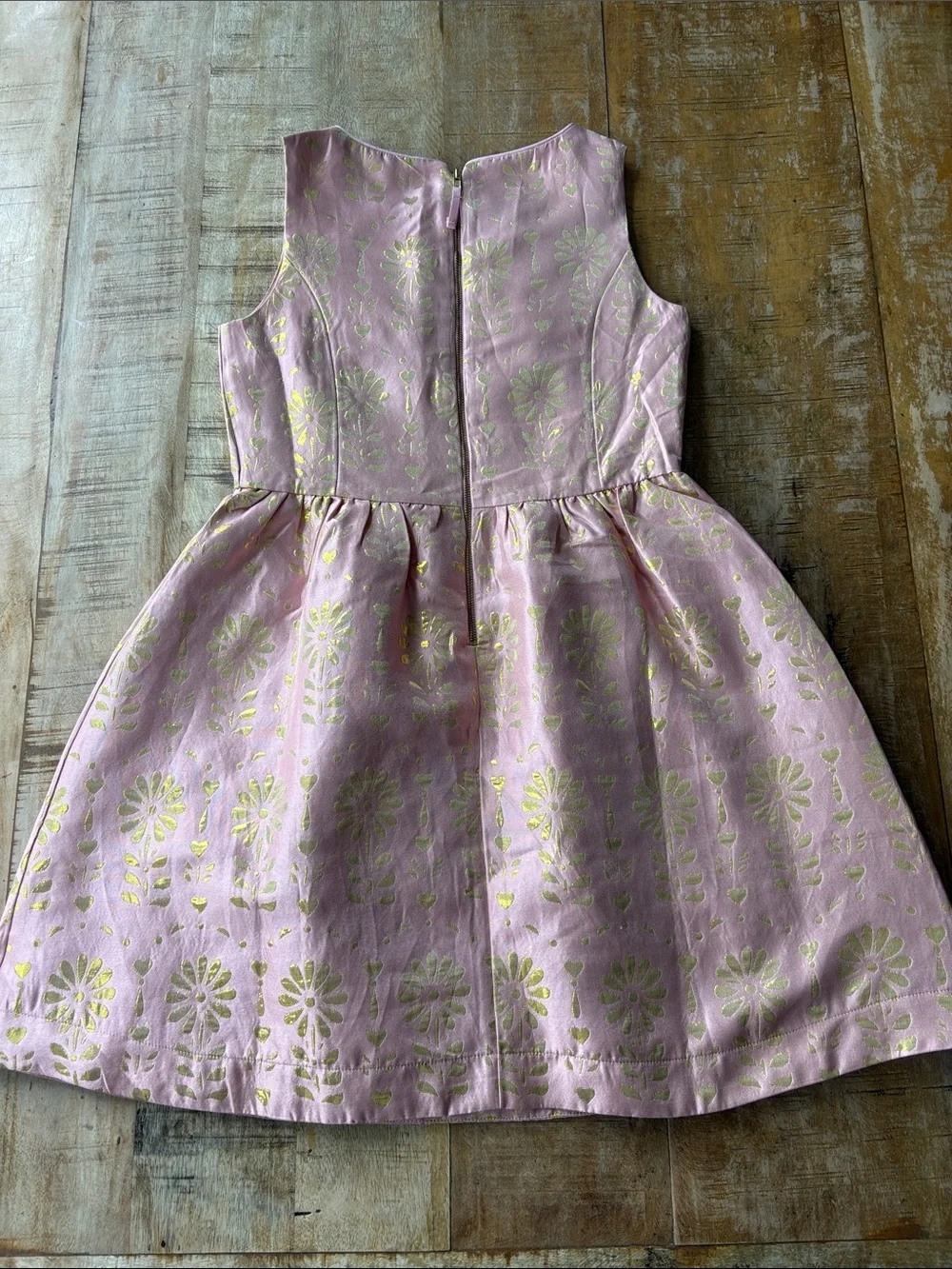 Crewcuts Girls' Pink & Metallic Gold  Party Dresses size 12/14